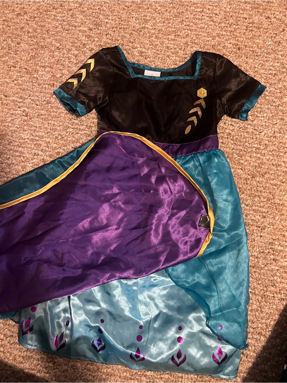 Disney Teal, Purple & Black Princess Costume Dress
